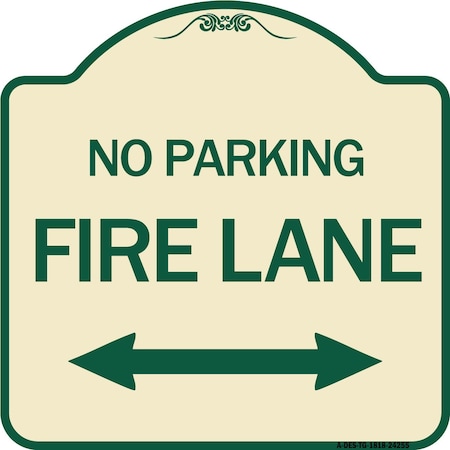 Signmission Colorado Fire Lane W/ Bidirectional Arrow Heavy-Gauge Aluminum Sign, 18" x 18", TG-1818-24255 A-DES-TG-1818-24255